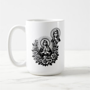 Caneca De Café Santa Maria Católica Cristã Meditação Católica