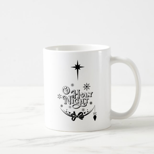 Caneca De Café Santa Noite de Mug Natal (Direita)