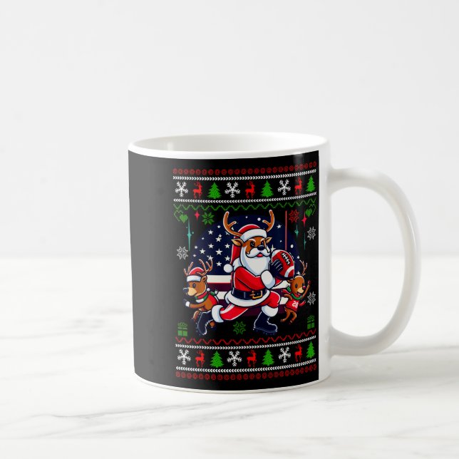 Caneca De Café Santa Renas Veem Futebol Americano Camisa Feia De  (Direita)
