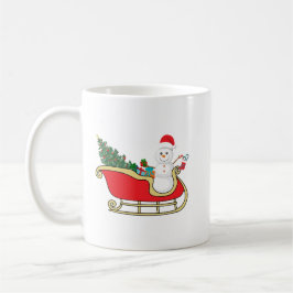 Caneca De Café Santa snowman distributing gifts