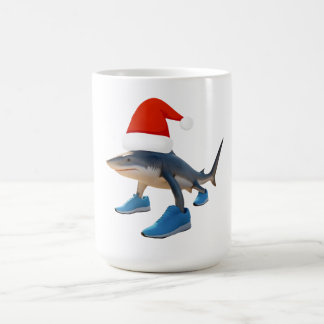 Caneca De Café Santa Tralalero Tralala –Shark in Santa Hat