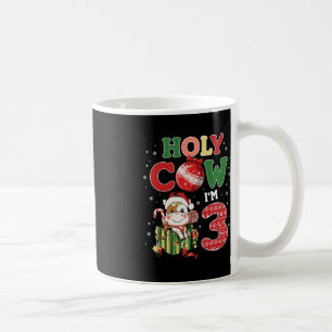Caneca De Café Santa Vaca, eu sou 3 Criança de Vaca de Aniversári