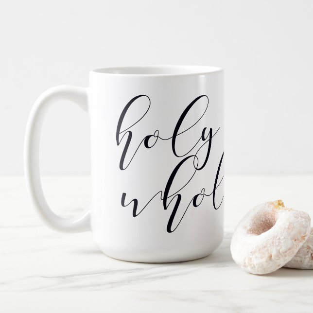 Caneca De Café Santamente & inteiro (Com Donut)