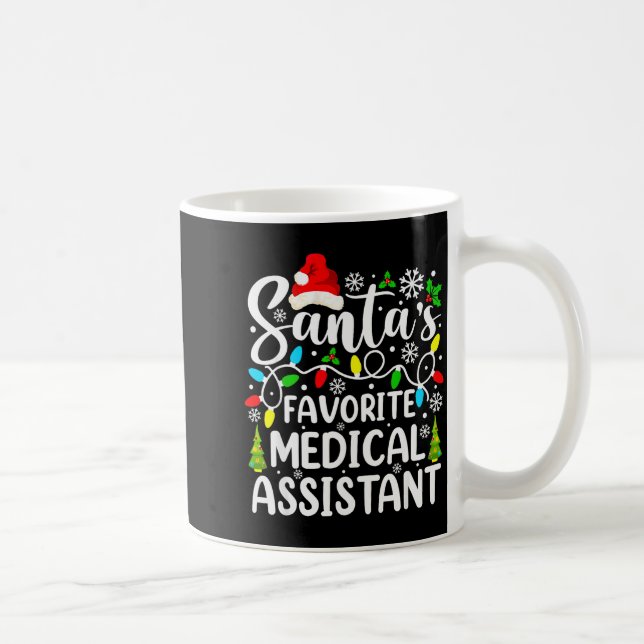Caneca De Café Santa's Favorite Medical Istant Funny Christmas  (Direita)