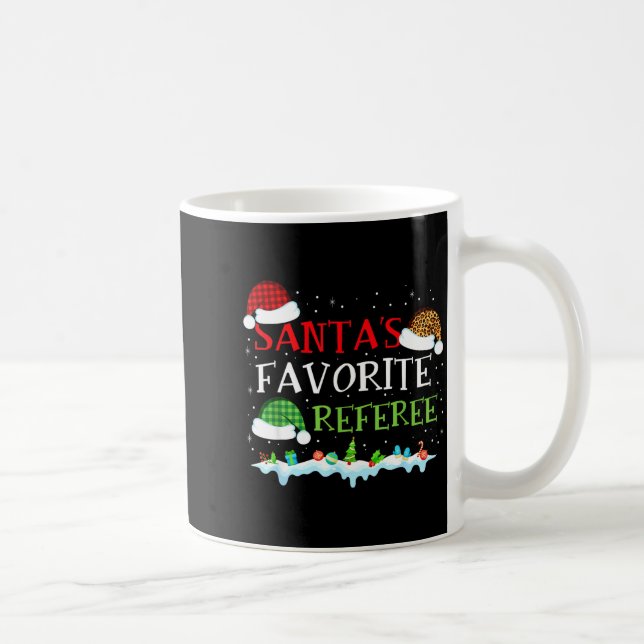Caneca De Café Santa's Favorite Referee Fun Christmas  (Direita)