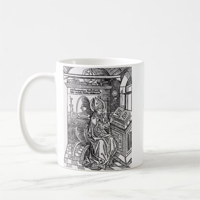 Caneca De Café Santo Ambrose de Milão (Esquerda)