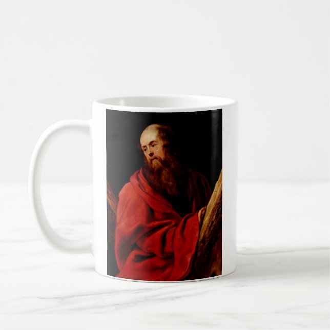 Caneca De Café Santo Andrew por Peter Paul Rubens (Esquerda)