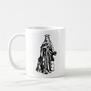Caneca De Café Santo Barbara com chalice e canhão Coffee Mug