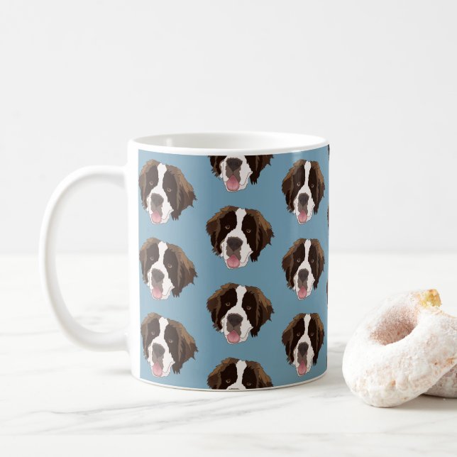 Caneca De Café Santo Bernard (Com Donut)