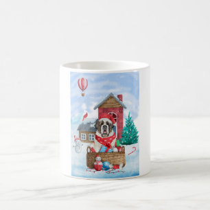Caneca De Café Santo Bernard Dog Na Casa Dos Cachorros Da Neve