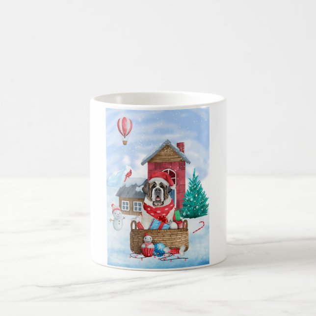 Caneca De Café Santo Bernard Dog Na Casa Dos Cachorros Da Neve (Centro)