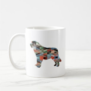 Caneca De Café Santo Bernard Geo Silhouette Xadrez
