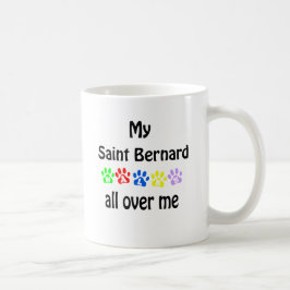 Caneca De Café Santo Bernard Walks Design