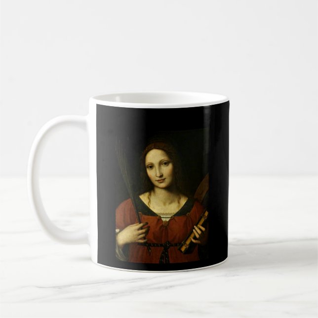 Caneca De Café Santo Catherine de Alexandria (Bernardino Luini) (Esquerda)