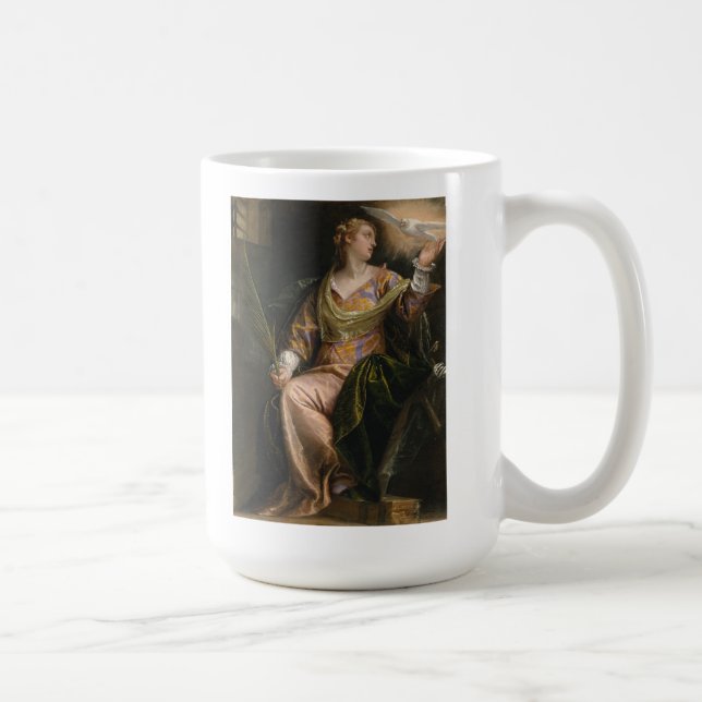Caneca De Café Santo Catherine de Alexandria na prisão (Direita)