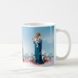 Caneca De Café Santo católico Joseph Therese Virgem Maria Vintag