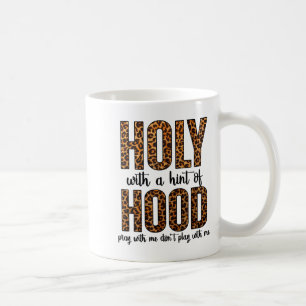 Caneca De Café Santo Com Um Toque De Capuz Reze Comigo Não Brinqu