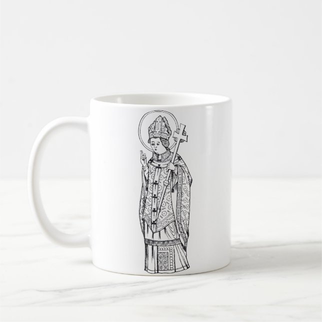 Caneca De Café Santo Deiniol Abade e Bispo (Esquerda)