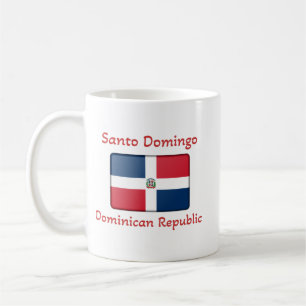 Caneca De Café Santo Domingo República Dominicana Bandeira Café M