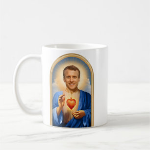 Caneca De Café Santo Emmanuel Macron Prayer
