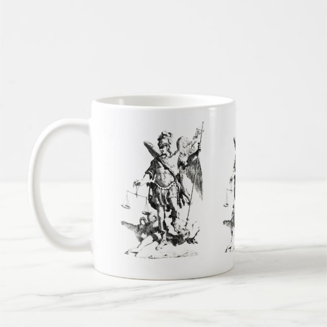 Caneca De Café Santo Michael Archangel Coffee Mug (Esquerda)
