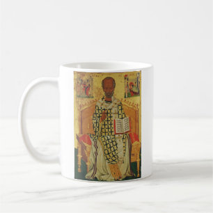 Caneca De Café Santo Nicolau de Mira Ícone Ortodoxo Bizantino
