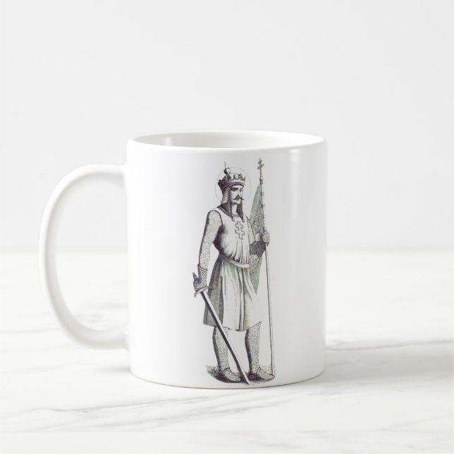 Caneca De Café Santo Rei Estêvão Rei da Hungria (Esquerda)