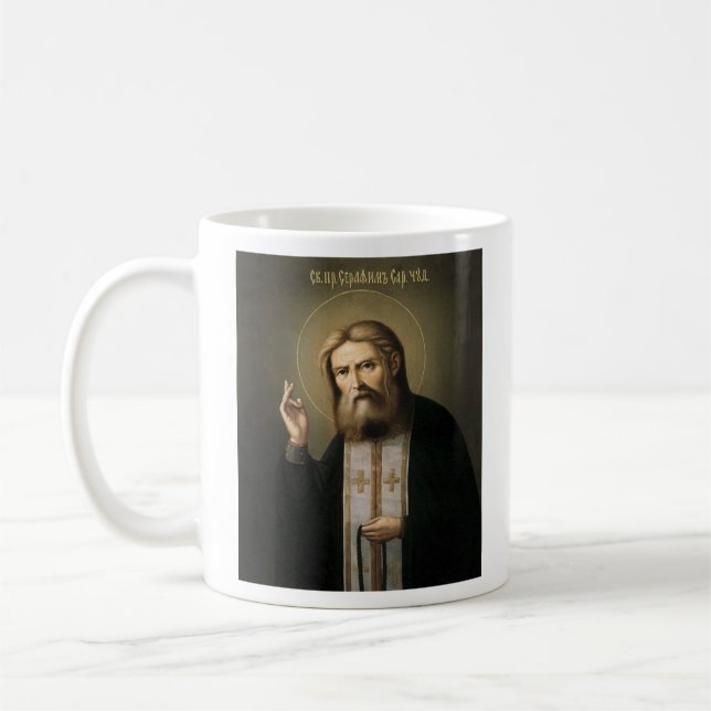Caneca De Café Santo Seraphim de Sarov (Esquerda)