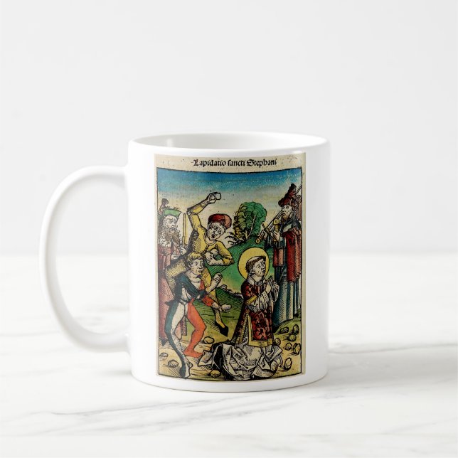 Caneca De Café Santo Stephen Protomartyr First Martyr (Esquerda)