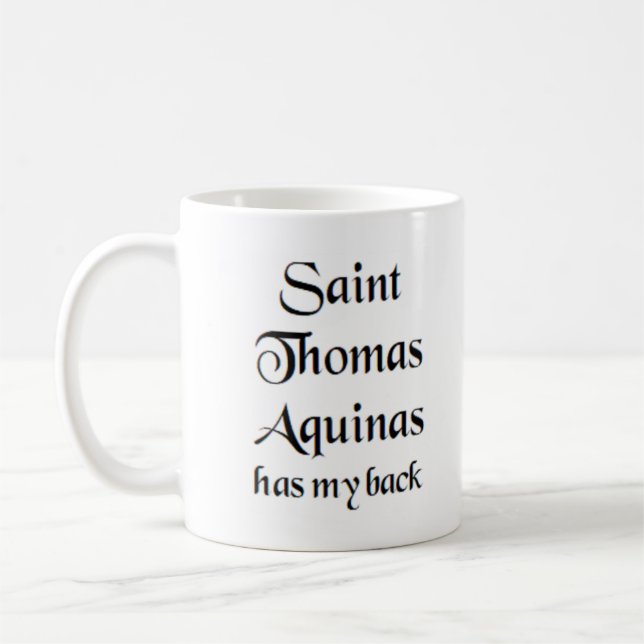 Caneca De Café santo thomas aquinas (Esquerda)