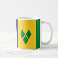 "Santo Vincent and Grenadines Flag Mug - Vibra
