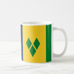 Caneca De Café "Santo Vincent and Grenadines Flag Mug - Vibra
