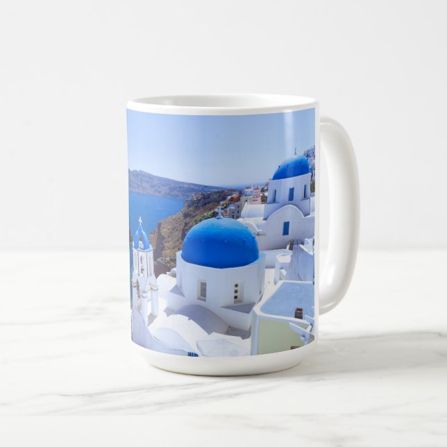 Caneca De Café Santorini (Frente Esquerda)
