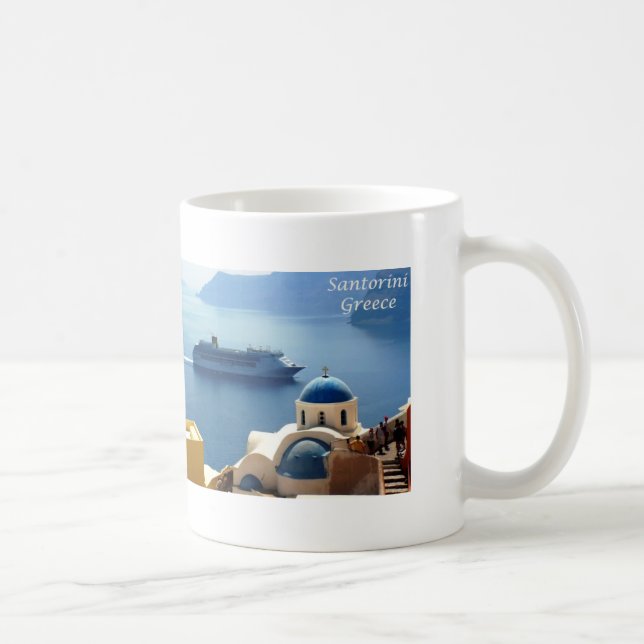 Caneca De Café Santorini_Oia (Direita)