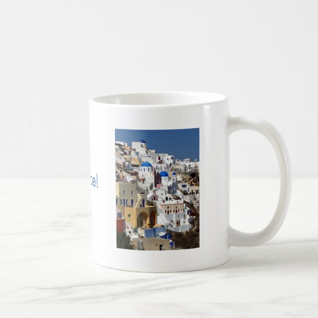 Caneca De Café Santorini, piscina (Direita)