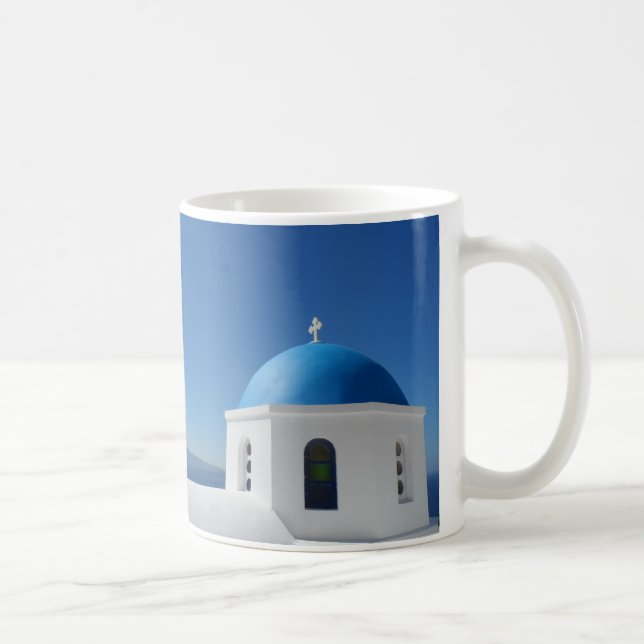 Caneca De Café Santorini, piscina (Direita)