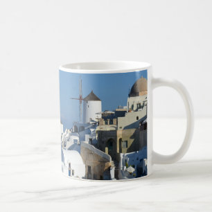 Caneca De Café Santorini Windmills Mug