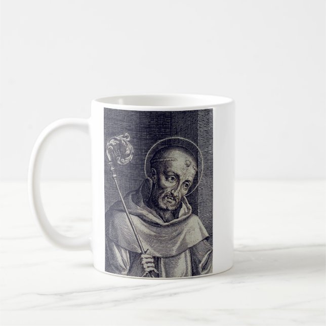 Caneca De Café São Bernardo de Claraval Doutor Melifluo Arte (Esquerda)