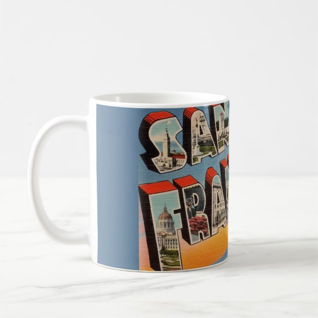 Caneca De Café São Francisco Vintage (Esquerda)