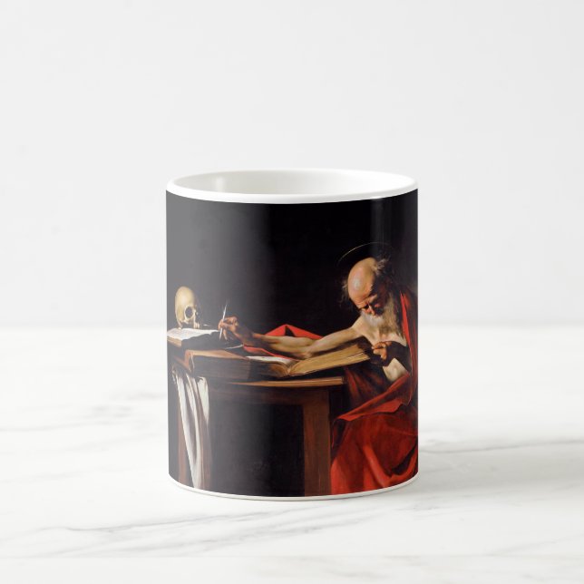Caneca De Café São Jerônimo Escrevendo por Michelangelo Caravaggi (Centro)