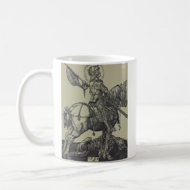 Caneca De Café São Jorge e o Dragão Grande Mártir (Esquerda)