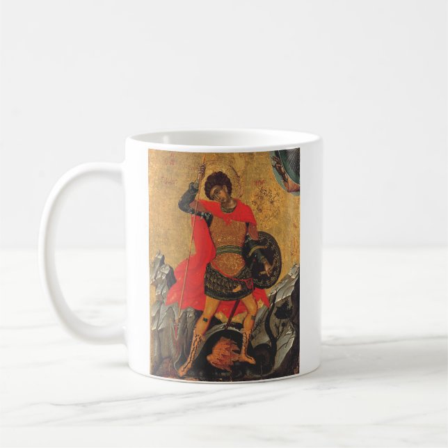 Caneca De Café São Jorge e o Dragão Grande Mártir (Esquerda)