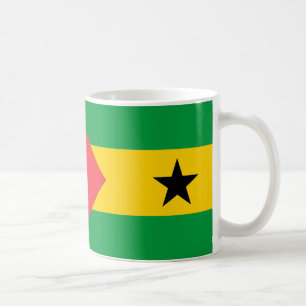 Caneca De Café São Tomé e Príncipe Bandeira Cerâmica Café Mug