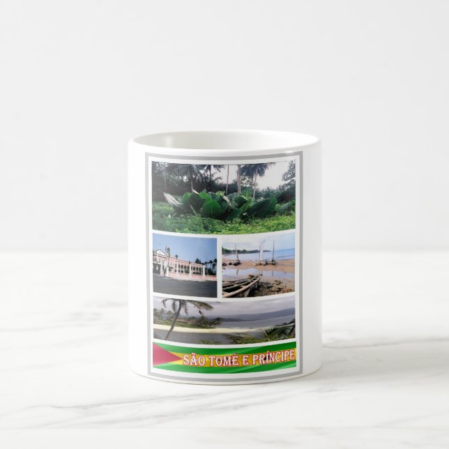Caneca De Café São Tomé e Príncipe - Mosaico - (Centro)
