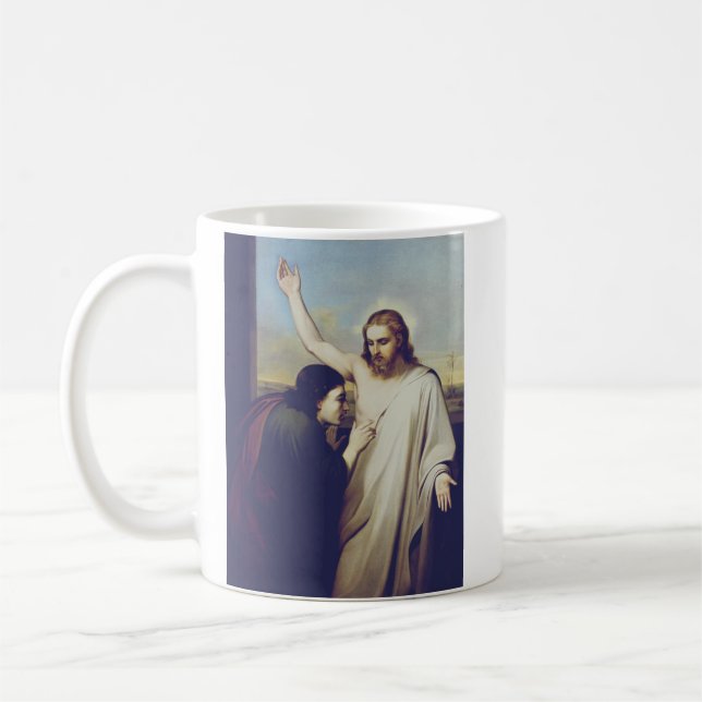 Caneca De Café São Tomé em dúvida por Silvestro Lega (Esquerda)