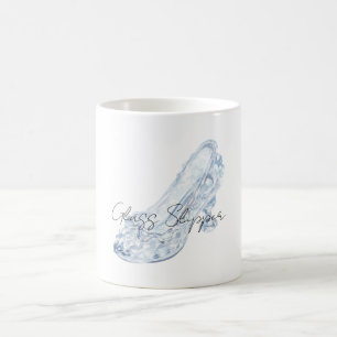 Caneca De Café Sapatilha de Vidro Azul