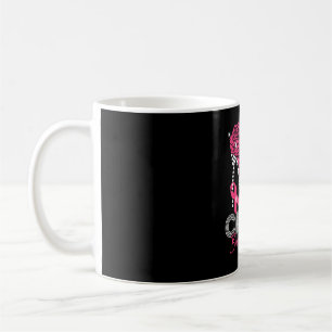 Caneca De Café Sapatos de salto alto rosa de conscientização sobr