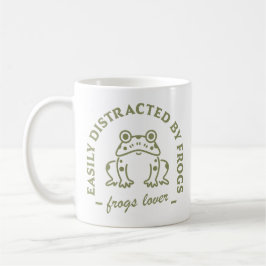 Caneca De Café Sapo amante aspas engraçadas cottagecore estético