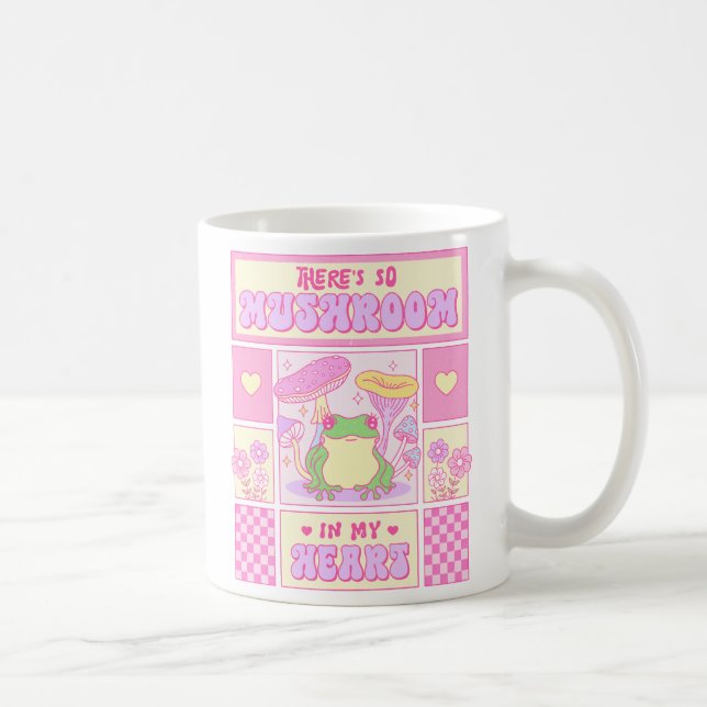 Caneca De Café Sapo bonito e cogumelo - Romântico engraçado (Direita)