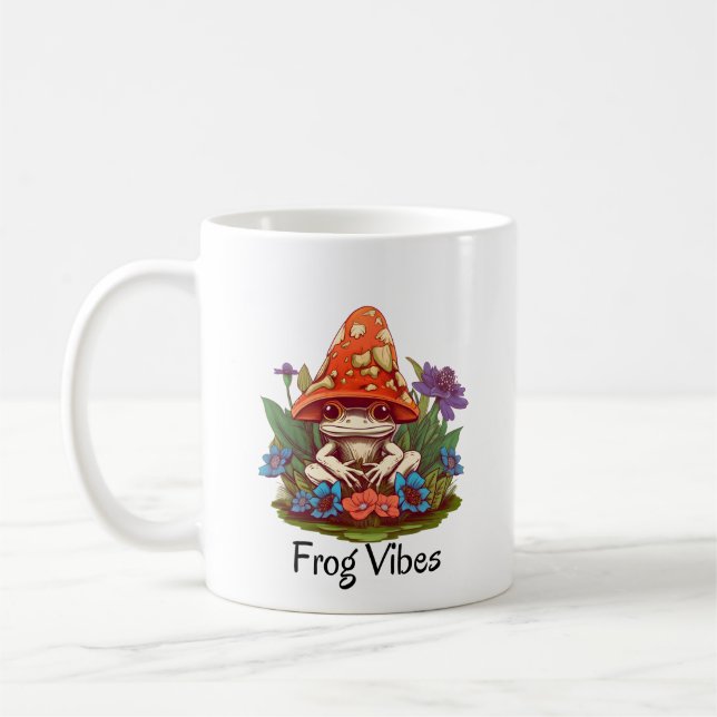 Caneca de Café Sapo Cogumelo Caprichoso (Esquerda)